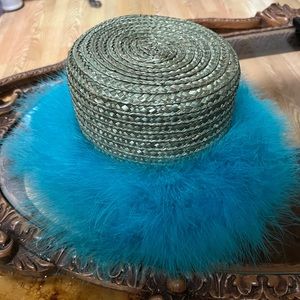 Happy Cappers Real Ostrich Feathers Vintage